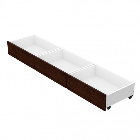 KIT 3 CAJONES BAJO CAMA NATURE