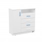 COMODA 4 CAJONES / 1 PUERTA BLANCO EXPRESS