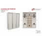 PLACARD 3 PUERTAS CORREDIZAS NATURE PREMIUM 1,80 MTS
