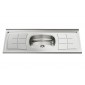 BACHA 1,20 mts. ACERO INOXIDABLE